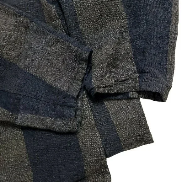 SOLD - Yasuko Kurisaka 1990s (L-XXL) Woven Cardigan Kimono - Picture 4 of 9